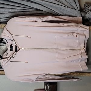 Volcom womens pastel pink zip up hoodie M